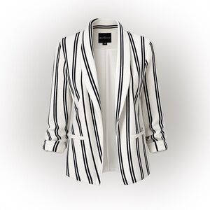 one 5 one Monochrome Striped Blazer